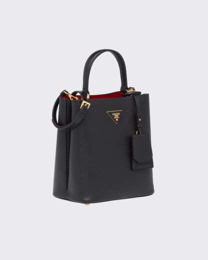 Medium Saffiano Leather Prada Panier Bag