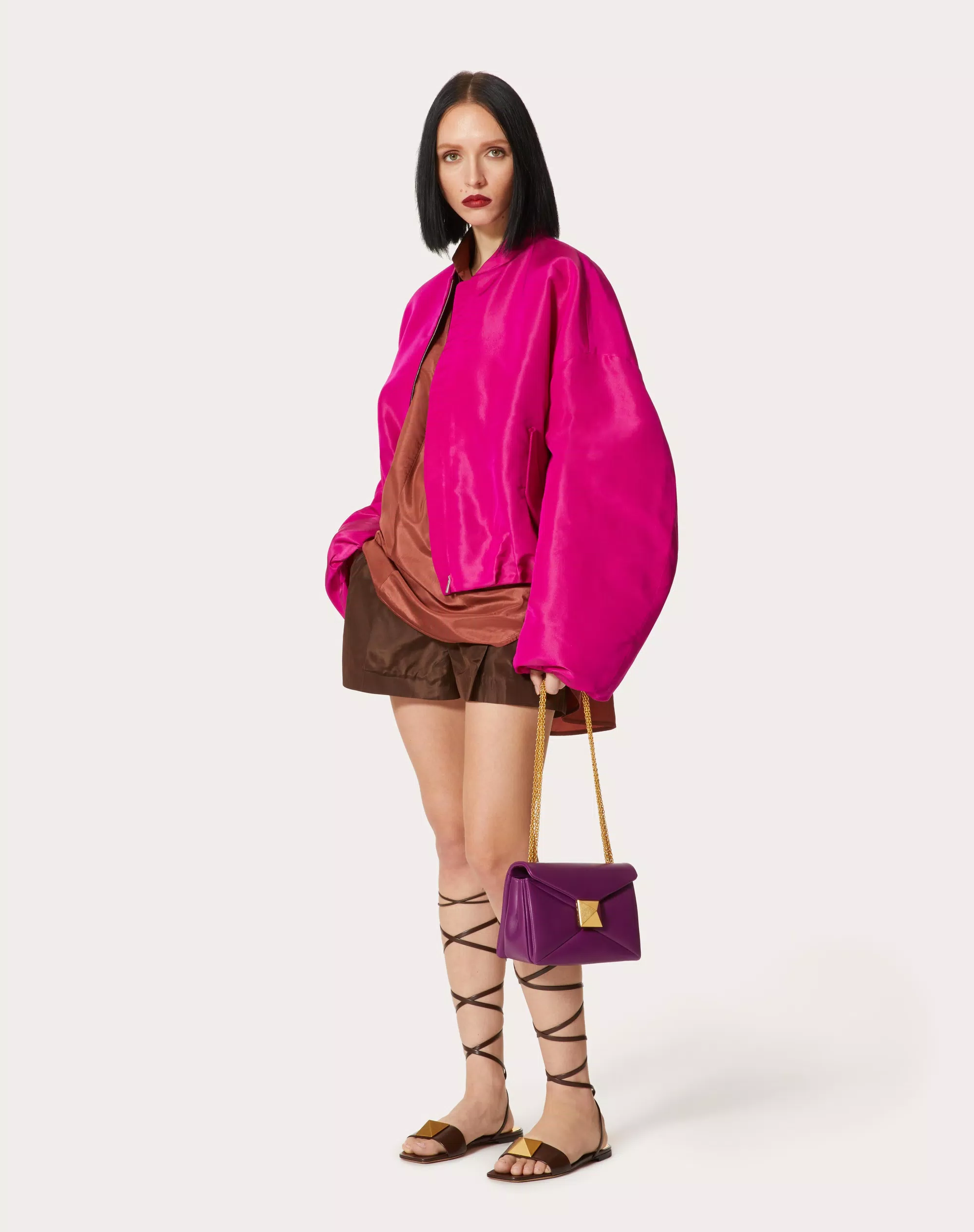 ONE STUD NAPPA BAG WITH CHAIN