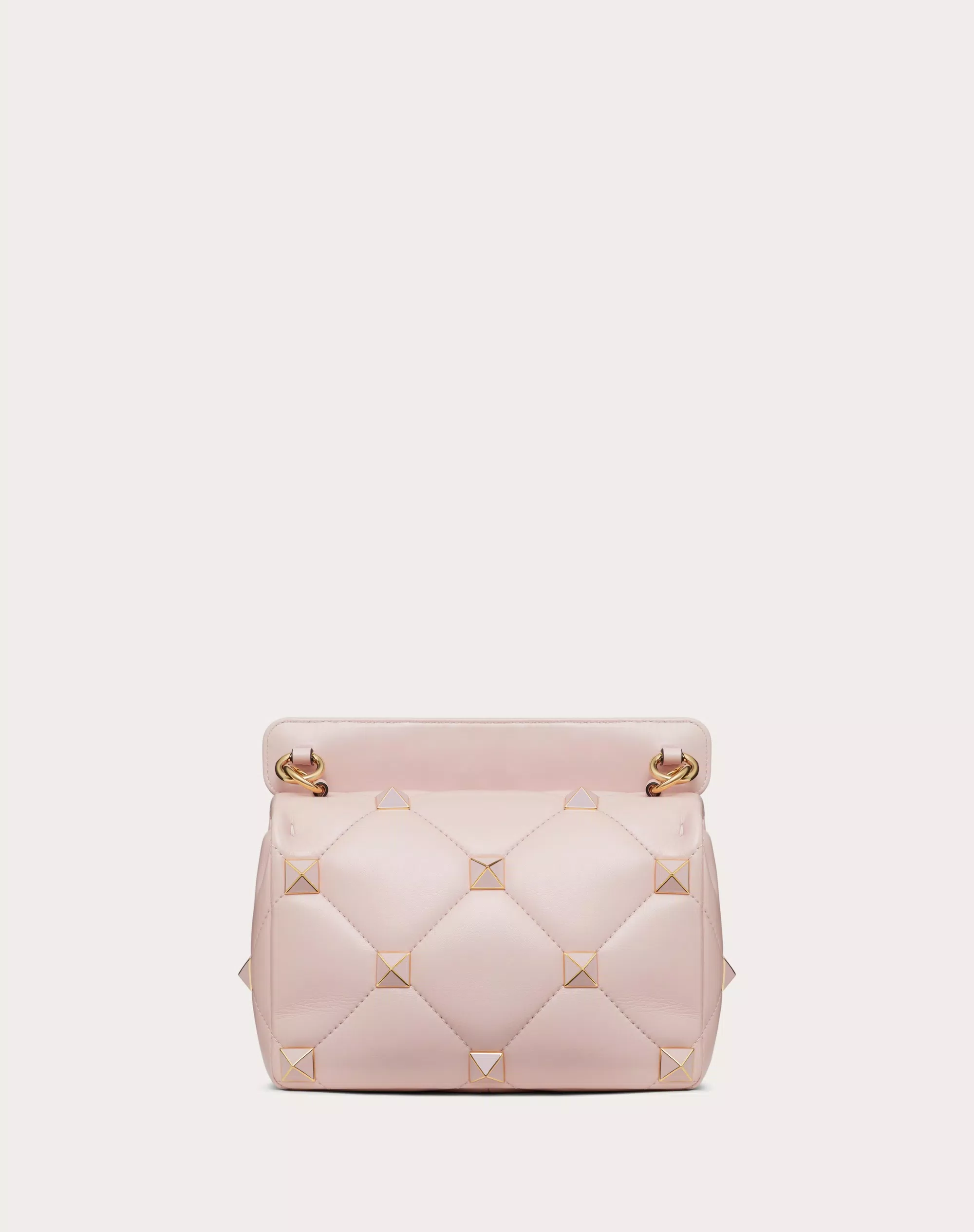 MEDIUM ROMAN STUD THE SHOULDER BAG IN NAPPA WITH CHAIN AND ENAMELED STUDS