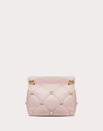MEDIUM ROMAN STUD THE SHOULDER BAG IN NAPPA WITH CHAIN AND ENAMELED STUDS