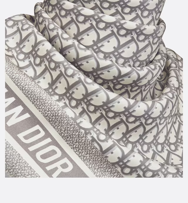 DIOR OBLIQUE DIORTWIN 90 SQUARE SCARF