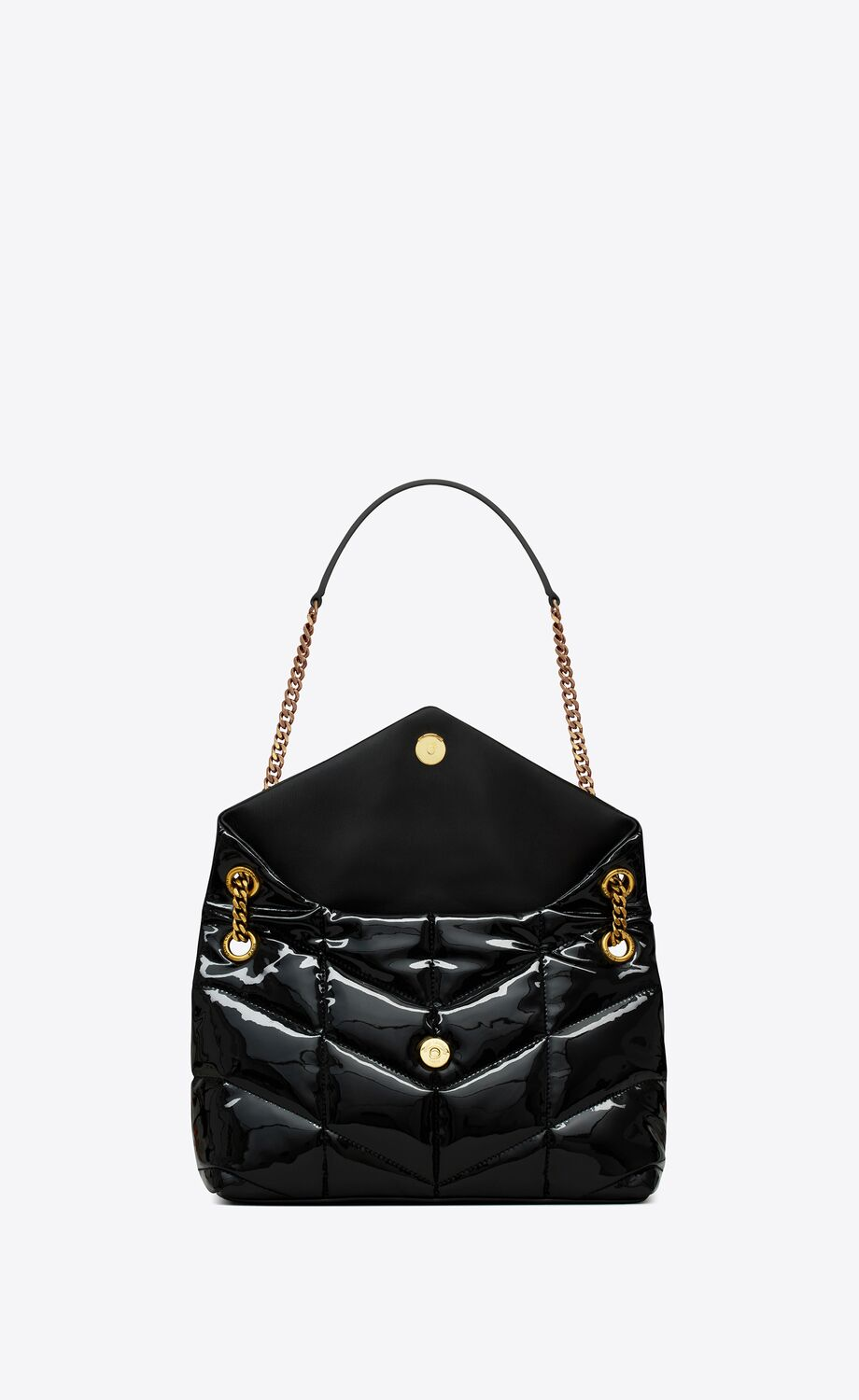 PUFFER SMALL CHAIN BAG IN QUILTED VINYLE