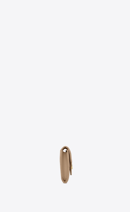 CASSANDRE MATELASSÉ SMALL ENVELOPE WALLET IN GRAIN DE POUDRE EMBOSSED LEATHER