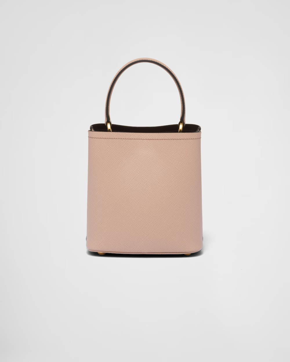 Small Saffiano Leather Prada Panier Bag