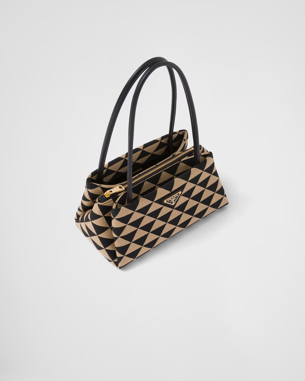 Small embroidered fabric Prada Symbole bag