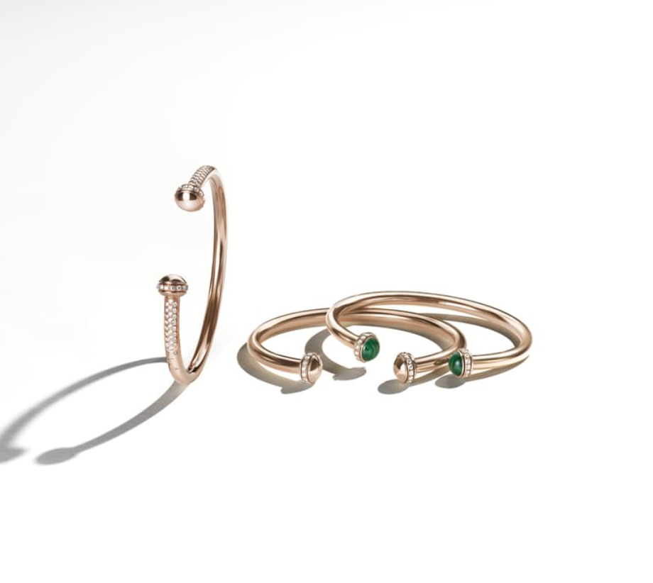 Possession open bangle bracelet