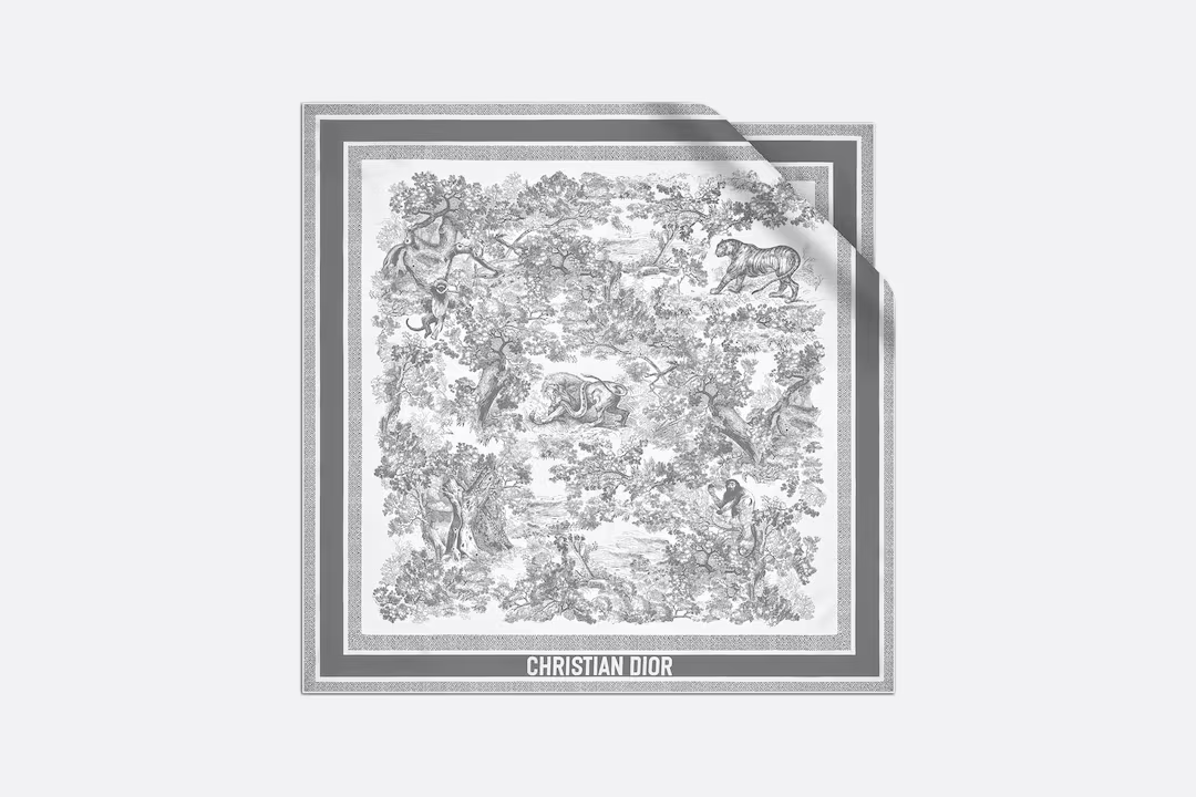 TOILE DE JOUY SAUVAGE 90 SQUARE SCARF