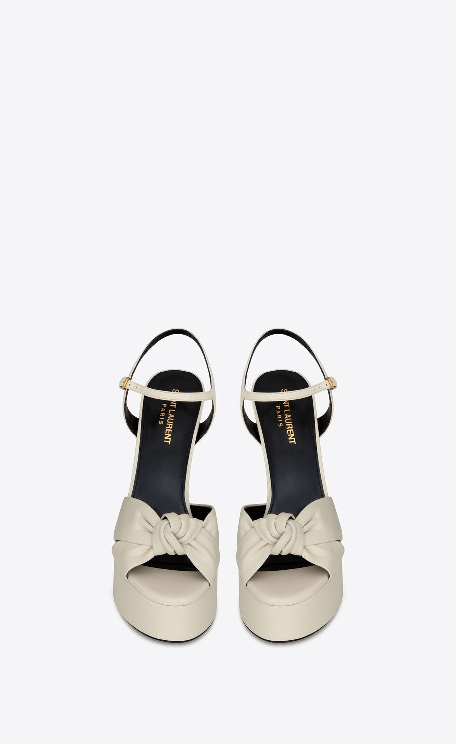 BIANCA PLATFORM SANDALS IN SMOOTH LEATHER