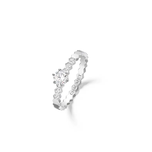 BEE MY LOVE SOLITAIRE White gold, diamonds