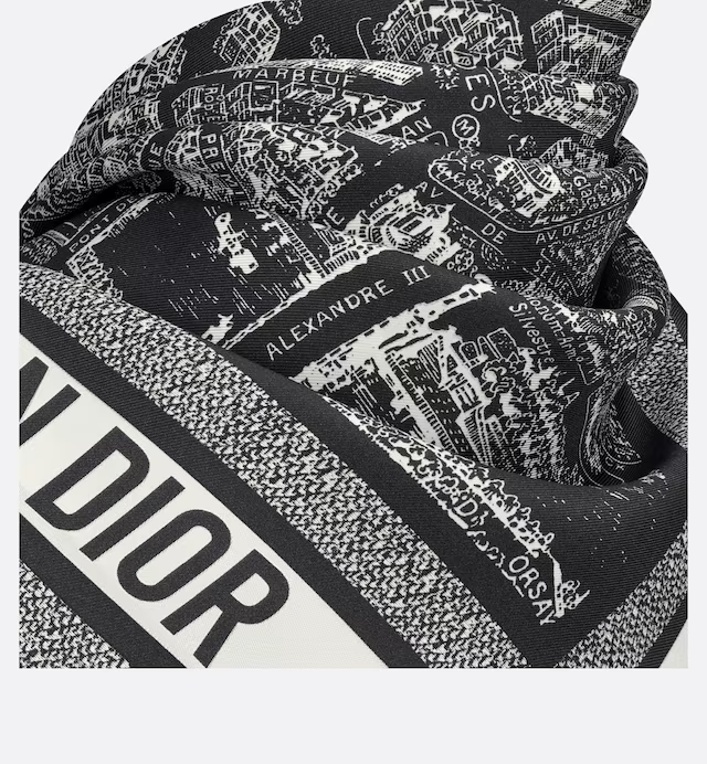 PLAN DE PARIS 90 SQUARE SCARF