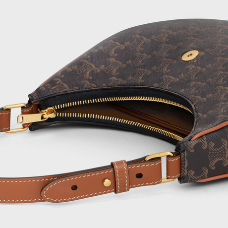 AVA TRIOMPHE SOFT BAG IN TRIOMPHE CANVAS AND CALFSKINTAN