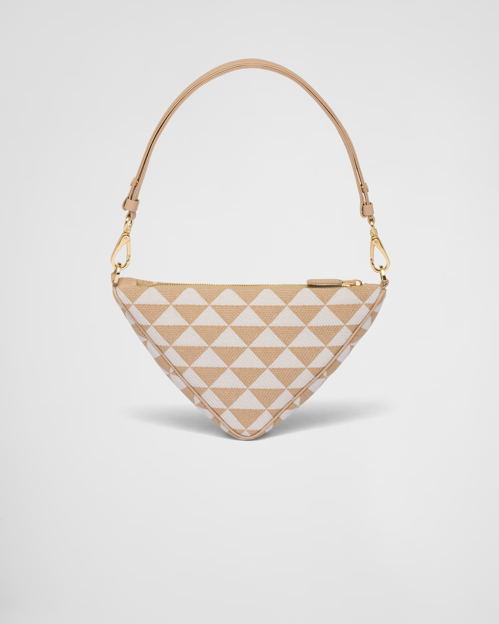 Embroidered jacquard fabric mini-bag