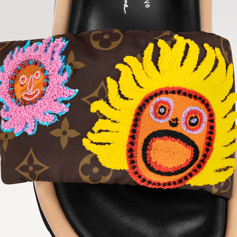 LV x YK Pool Pillow Flat Comfort Mule