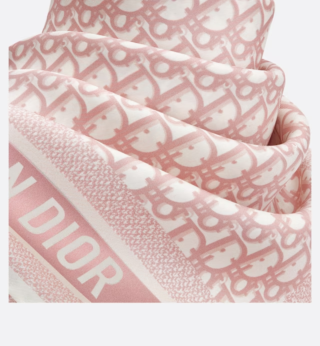 DIOR OBLIQUE DIORTWIN 90 SQUARE SCARF