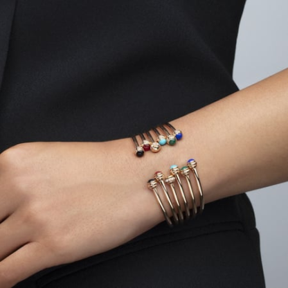 Possession open bangle bracelet