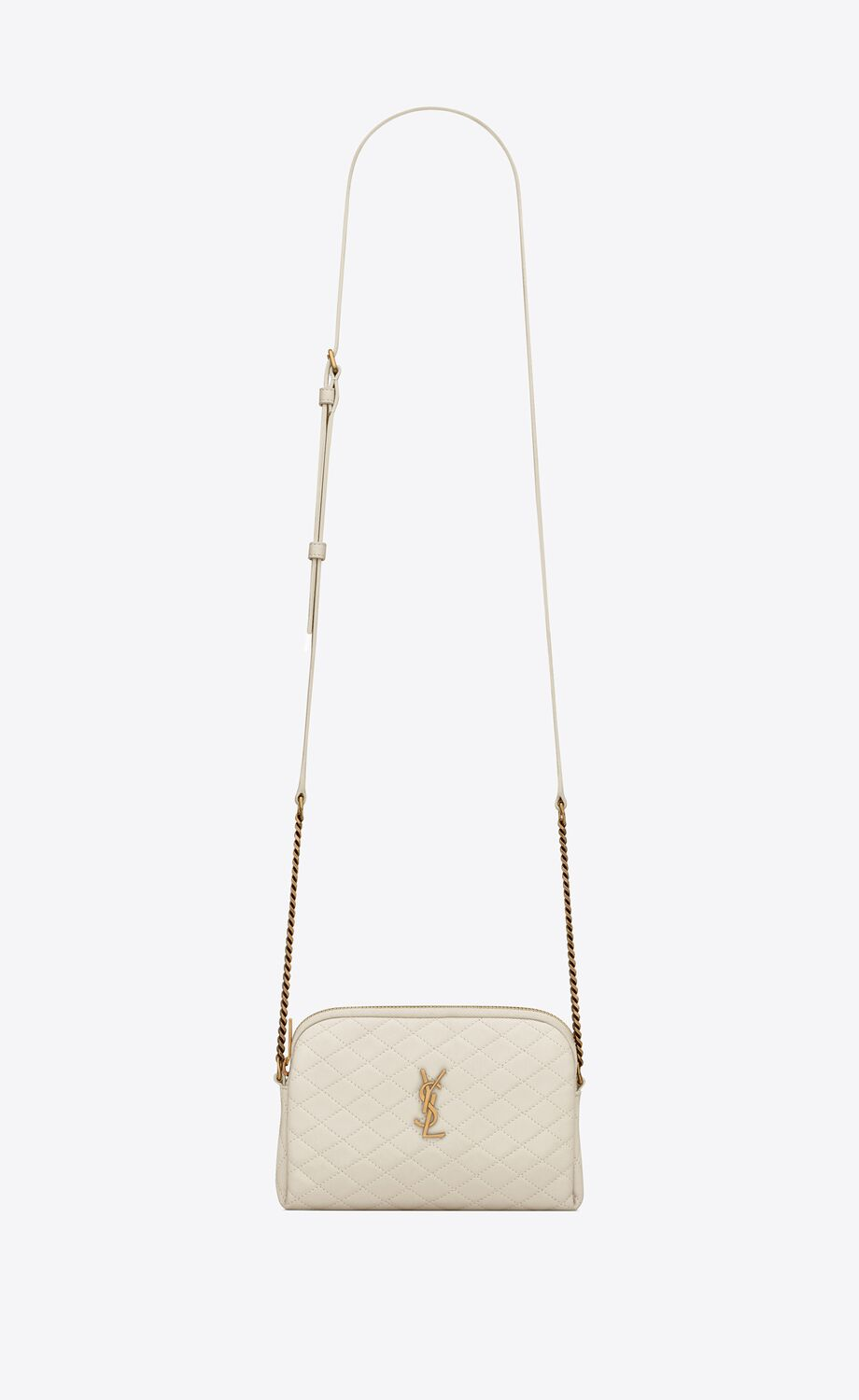 GABY ZIPPED POUCH IN QUILTED LAMBSKIN