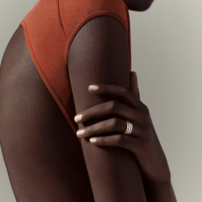Chaine d'ancre Divine ring, small model