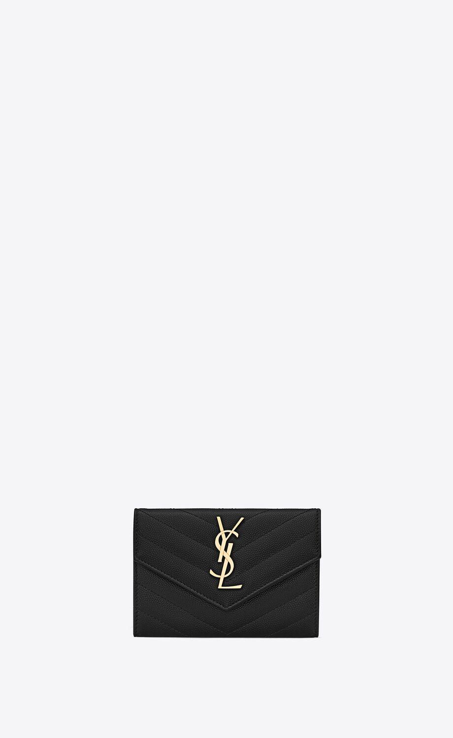 CASSANDRE MATELASSÉ SMALL ENVELOPE WALLET IN GRAIN DE POUDRE EMBOSSED 