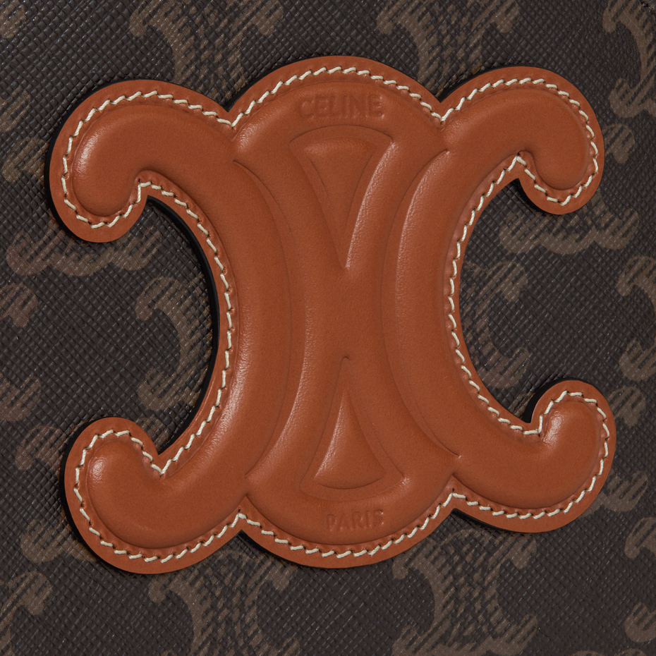 HALF MOON CASE CUIR TRIOMPHE IN TRIOMPHE CANVAS AND CALFSKIN