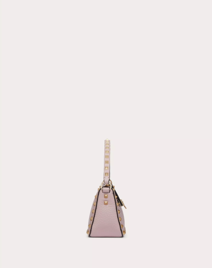 SMALL ROCKSTUD GRAINY CALFSKIN CROSSBODY BAG