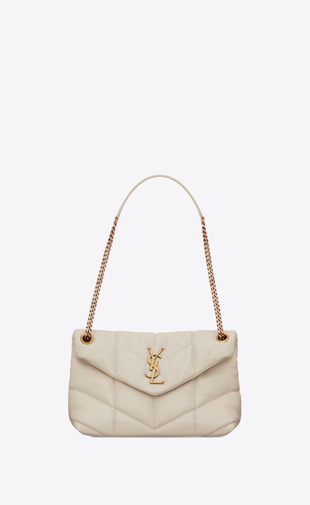 PUFFER SMALL CHAIN BAG IN QUILTED LAMBSKIN