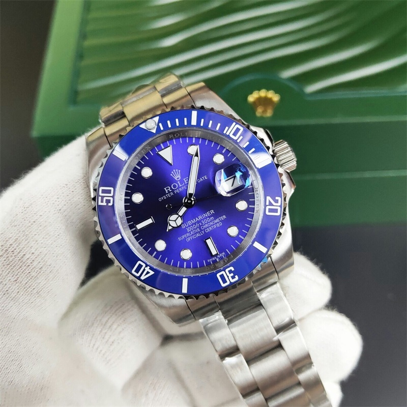 Submariner Date Blue Diamond Mens Watch