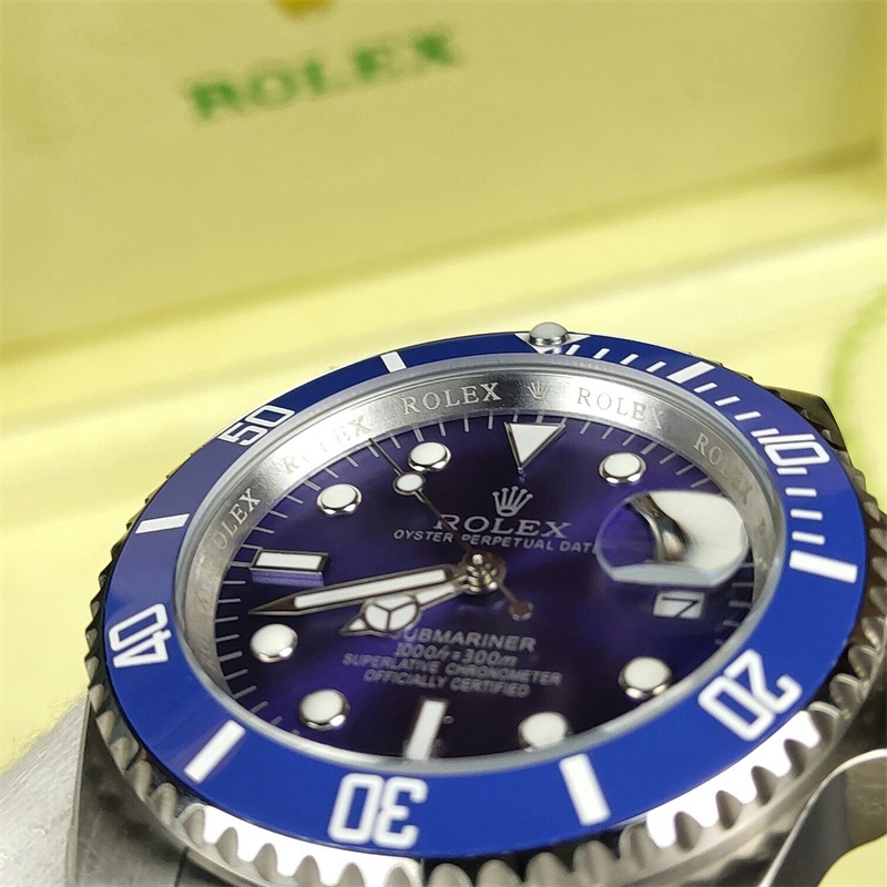 Submariner Date Blue Diamond Mens Watch