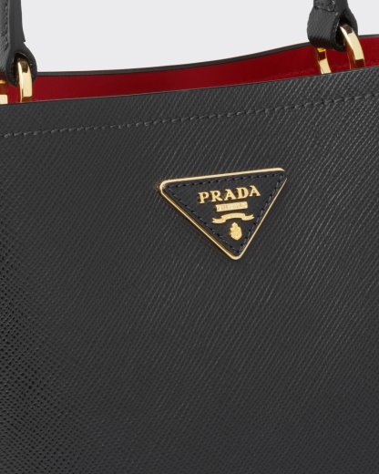 Medium Saffiano Leather Prada Panier Bag