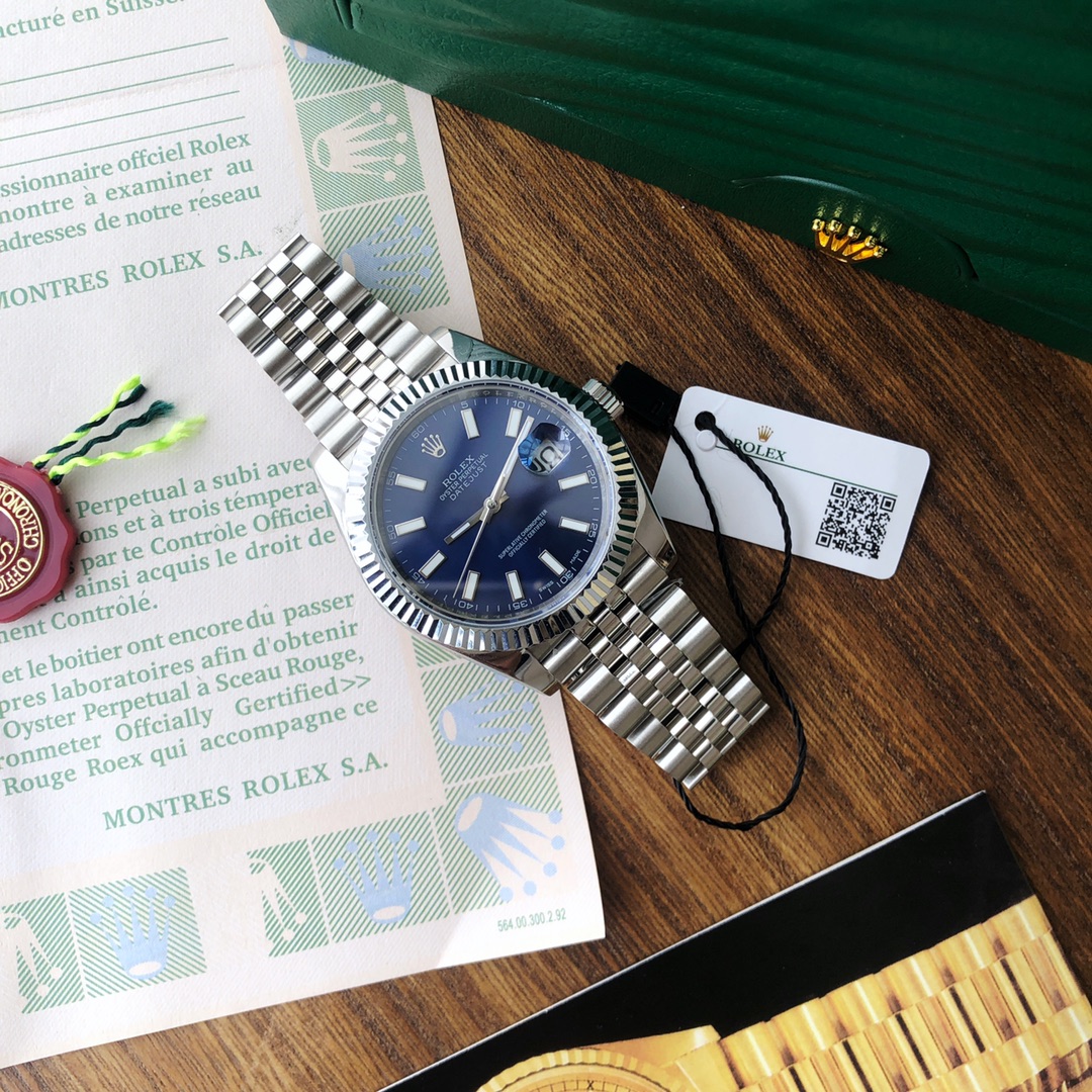 Datejust 41mm Oystersteel and white gold Men's Watch