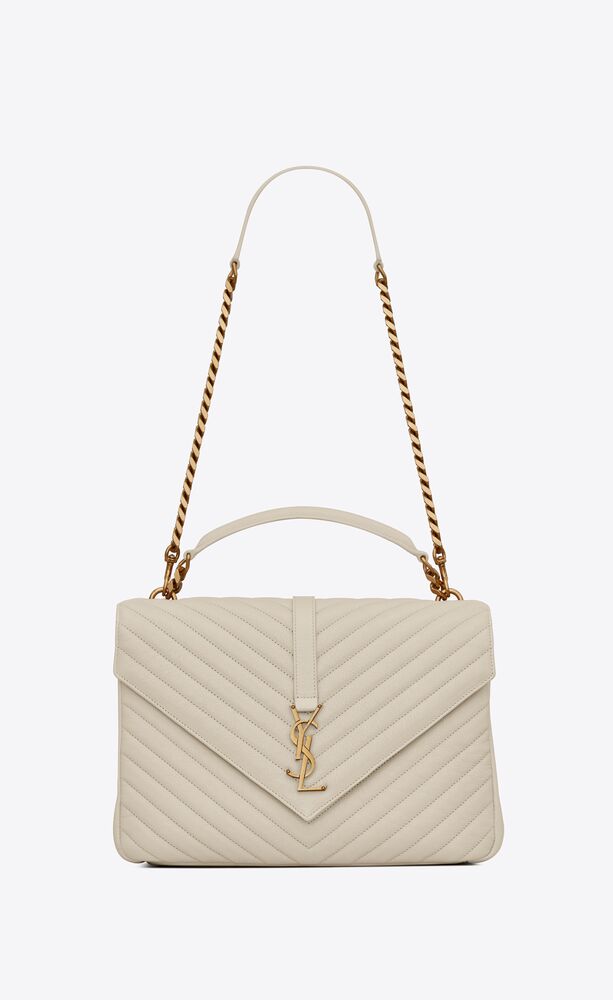 COLLEGE LARGE CHAIN BAG IN QUILTED LEATHER