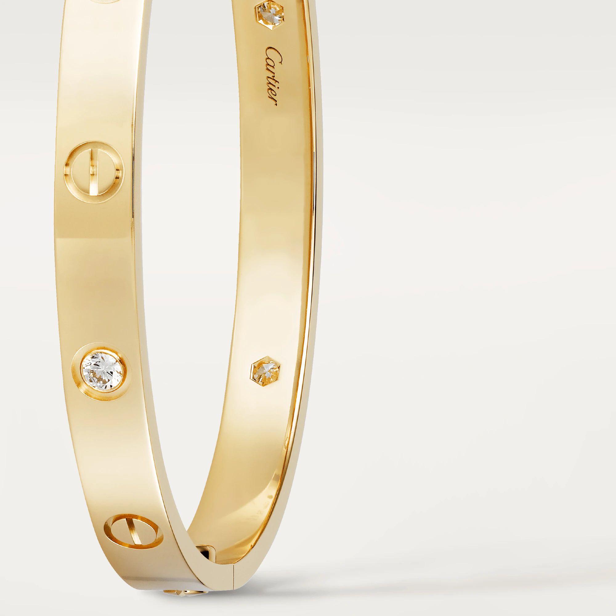 LOVE BRACELET, 4 DIAMONDS