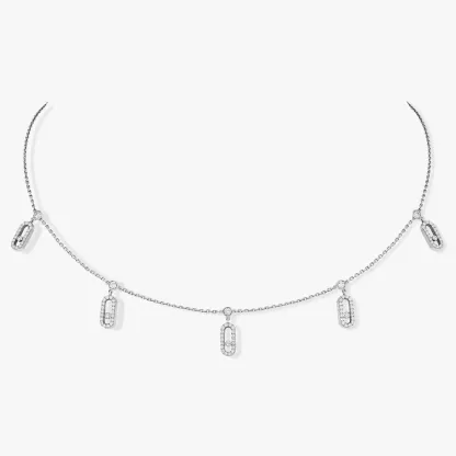 MOVE UNO PAVÉ DROP PENDANT CHOKER