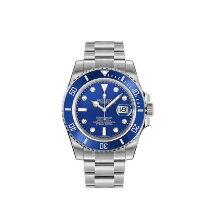 Submariner Date Blue Diamond Mens Watch