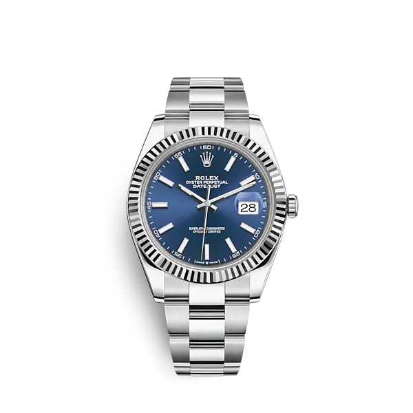Datejust 41mm Oystersteel and white gold Men's Watch