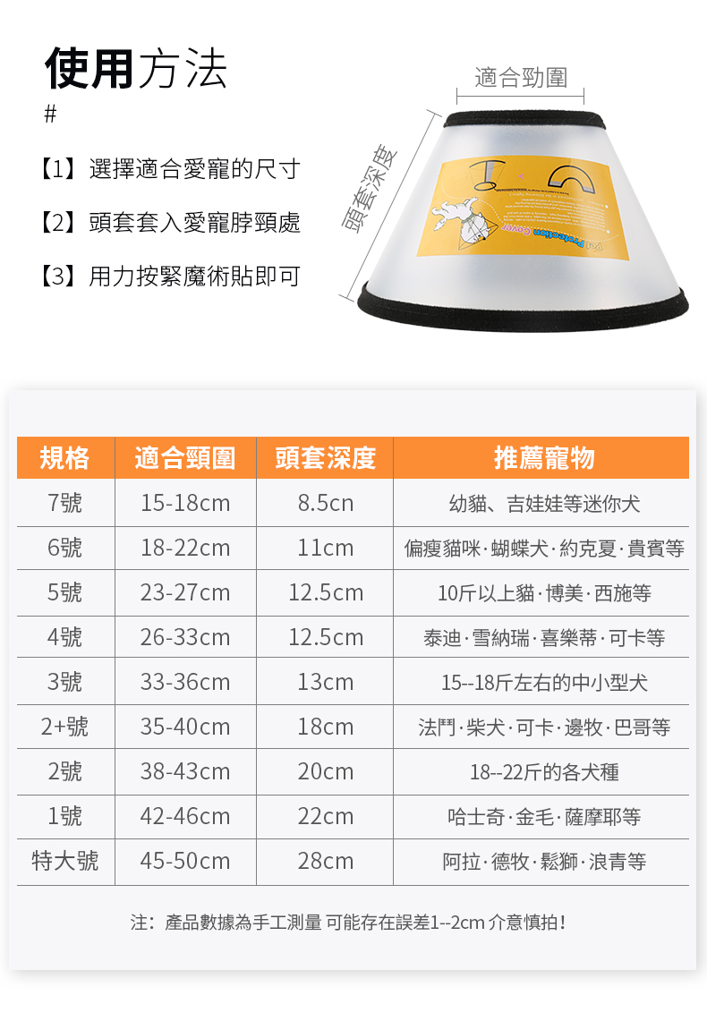 寵物防舔咬伊利沙白脖圈