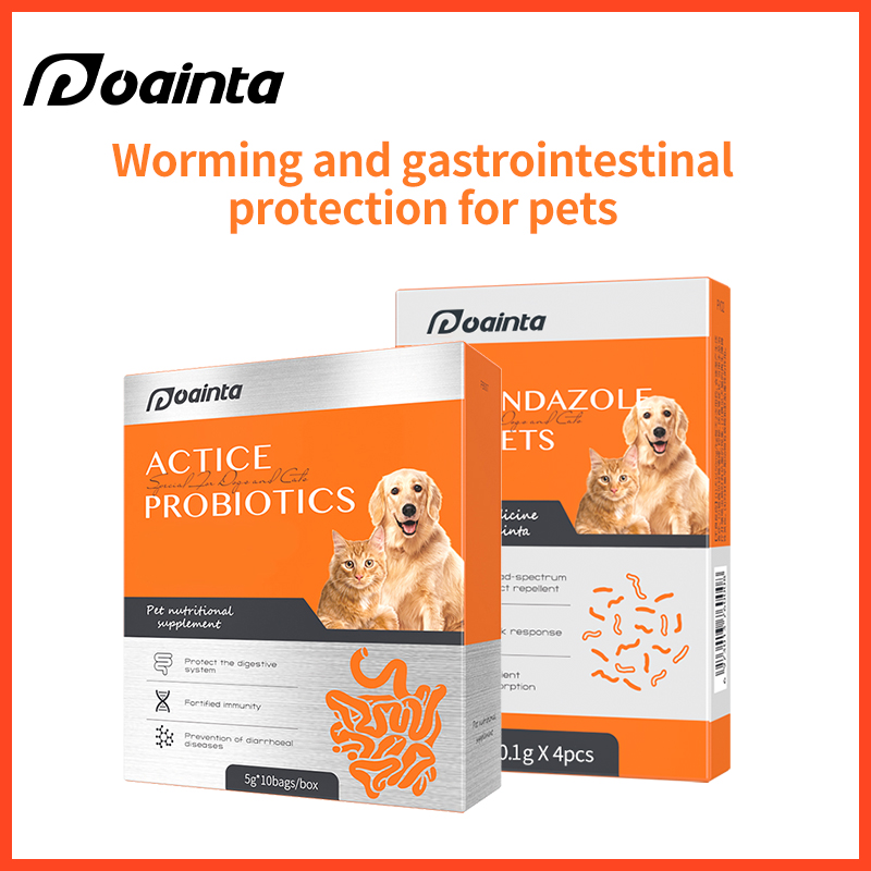 Roundworm/tapeworm/nematode Bundle-Internal Tablets+Probiotic Supplement