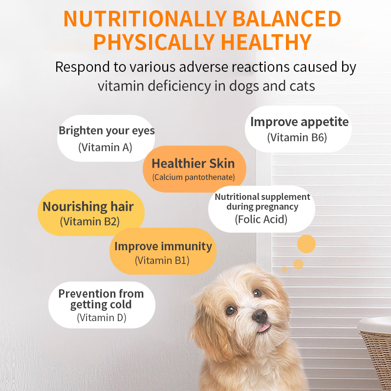 Puainta™ Multivitamin Chews Coat Health Support, 200 counts