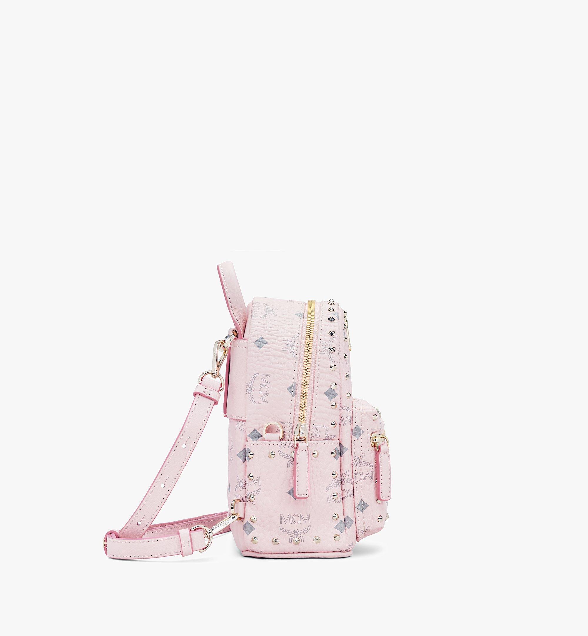 MCM 〈スターク〉スタッズ付き ヴィセトス バックパック Pink MMK8AVE04QH001 ほかの角度から見る 1