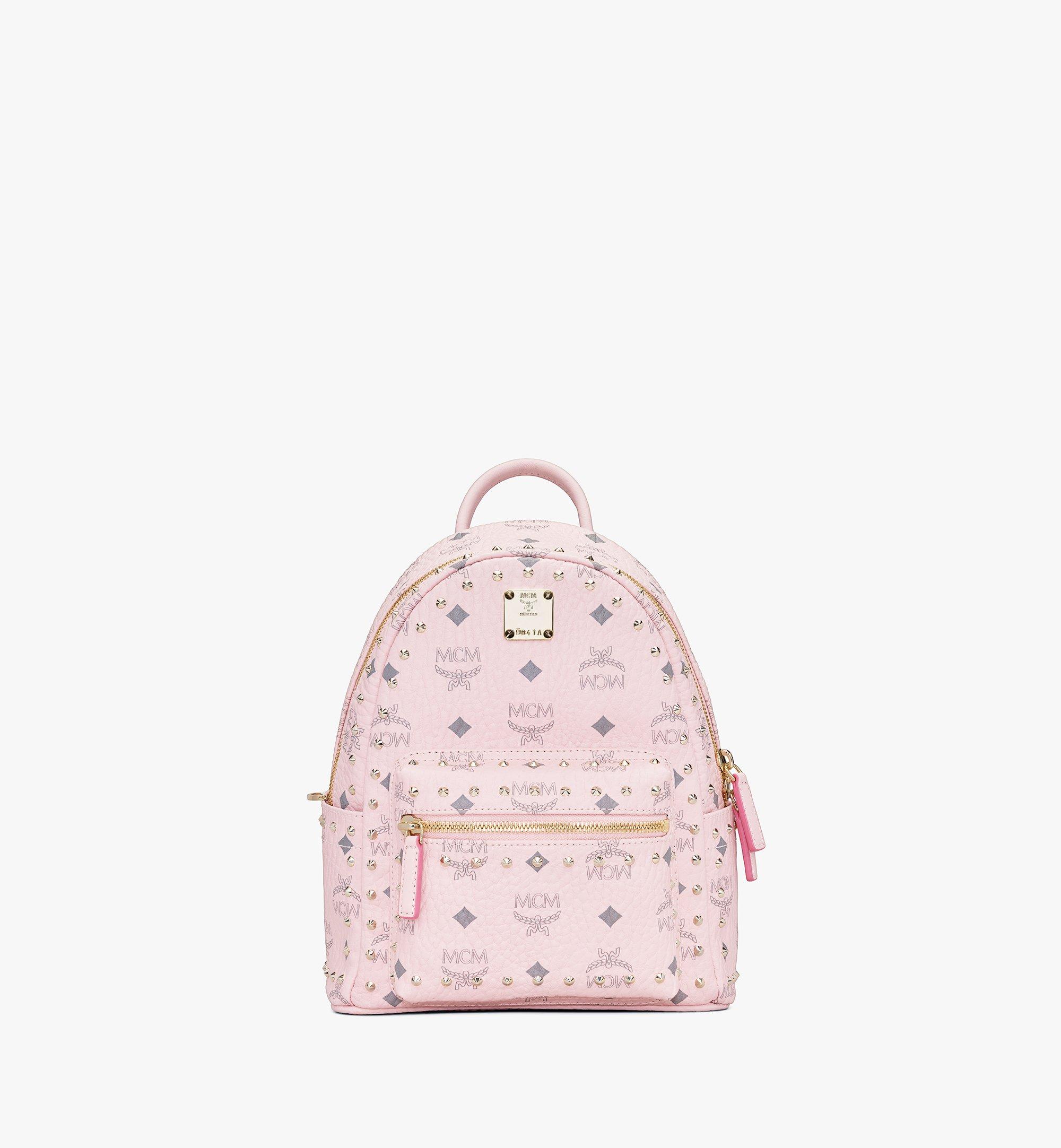 MCM 〈スターク〉スタッズ付き ヴィセトス バックパック Pink MMK8AVE62QH001 ほかの角度から見る 1 MCM 〈スターク〉スタッズ付き ヴィセトス バックパック Pink MMK8AVE62QH001 ほかの角度から見る 1