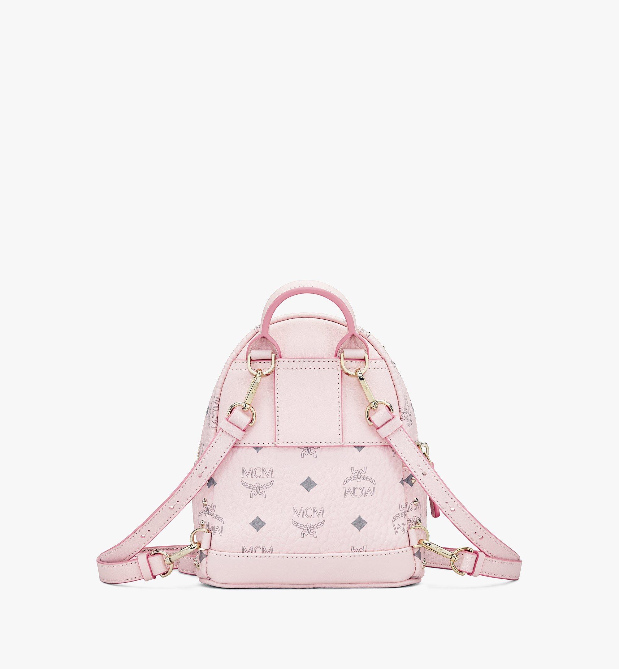 MCM 〈スターク〉スタッズ付き ヴィセトス バックパック Pink MMK8AVE04QH001 ほかの角度から見る 2