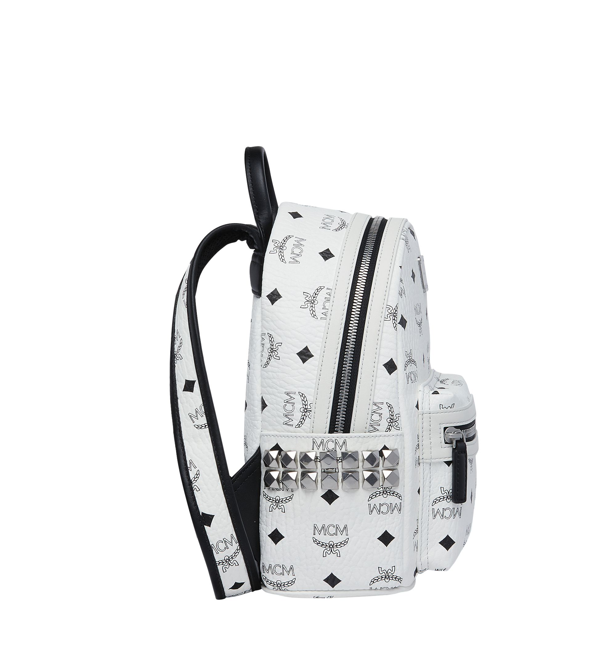 MCM 〈スターク〉サイドスタッズ バックパック - ヴィセトス White MMK6SVE41WT001 ほかの角度から見る 2