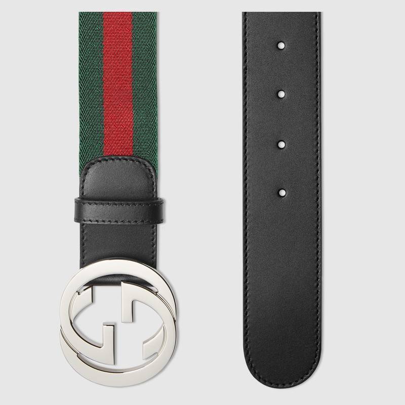 GUCCI】グッチ Web ストライプ ベルト Gバックル