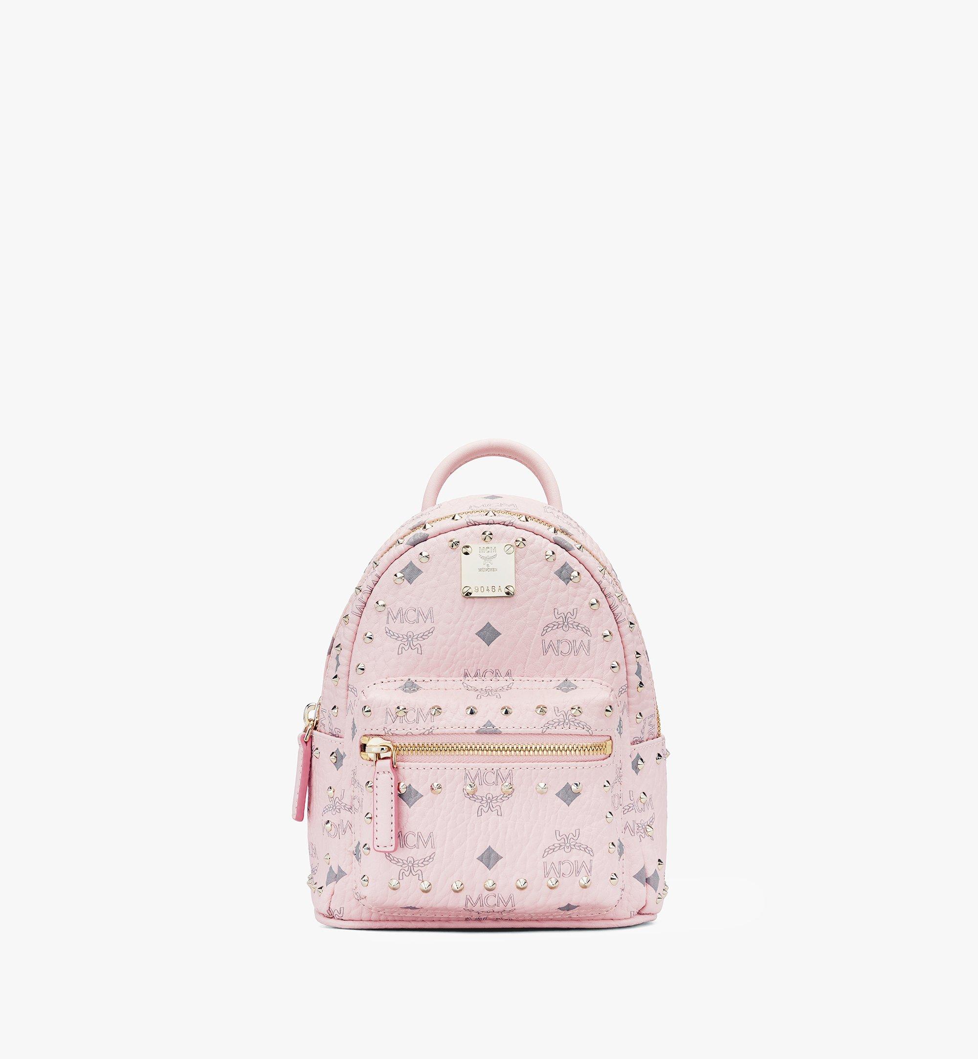MCM 〈スターク〉スタッズ付き ヴィセトス バックパック Pink MMK8AVE04QH001 ほかの角度から見る 1