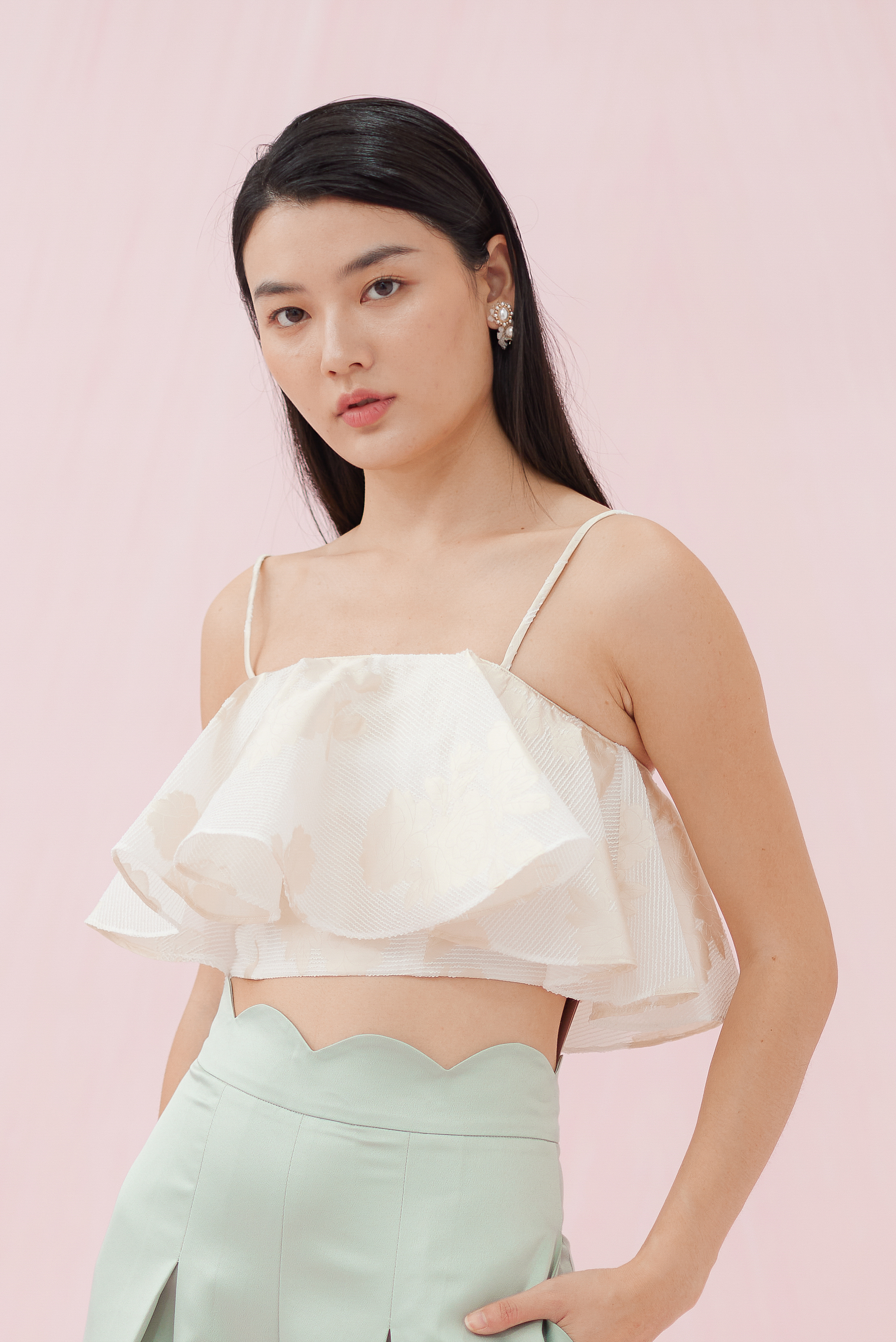 MALLORY CREAM TOP