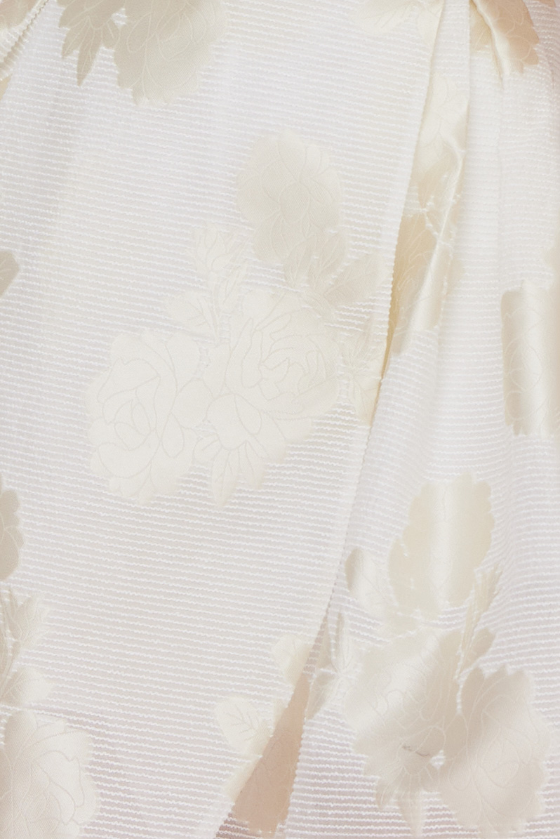 FRANCENA WHITE JACQUARD SHORT SKIRT