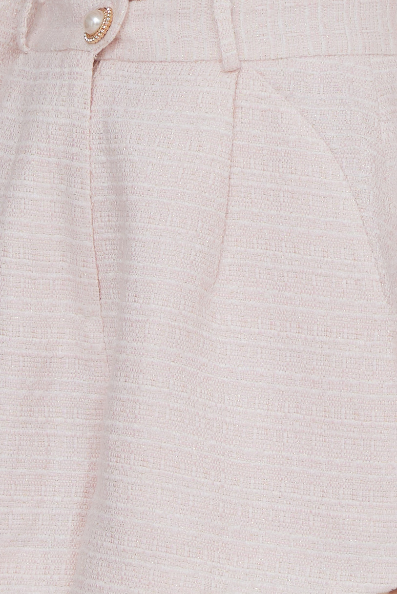 FRIEDA PINK TWEED SHORTS