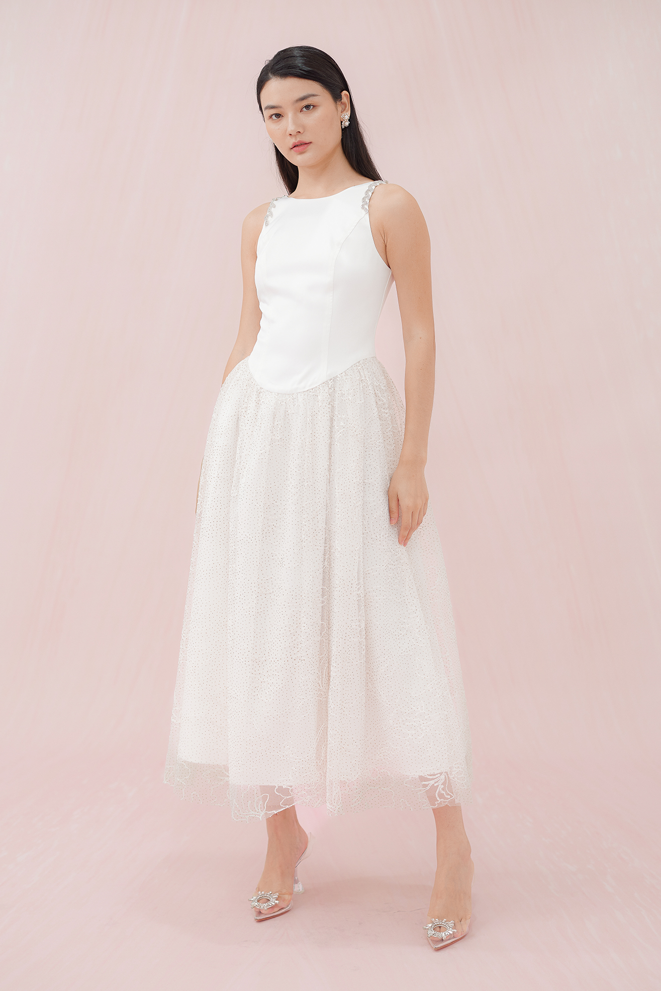 GISELLE DUSKY WHITE DRESS