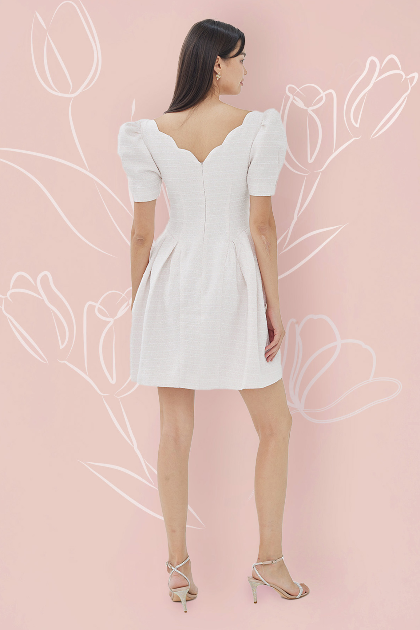 Beau White Tweed Dress