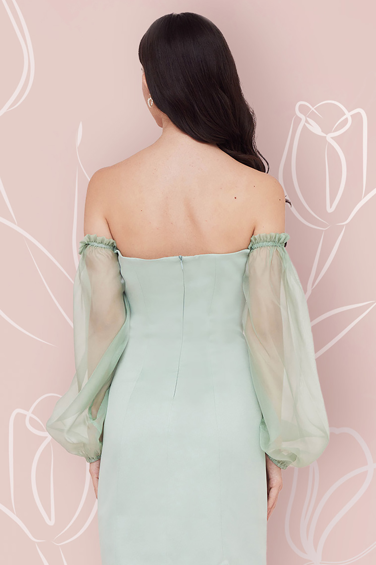 CLEMENTINE MOSS GREEN DRESS