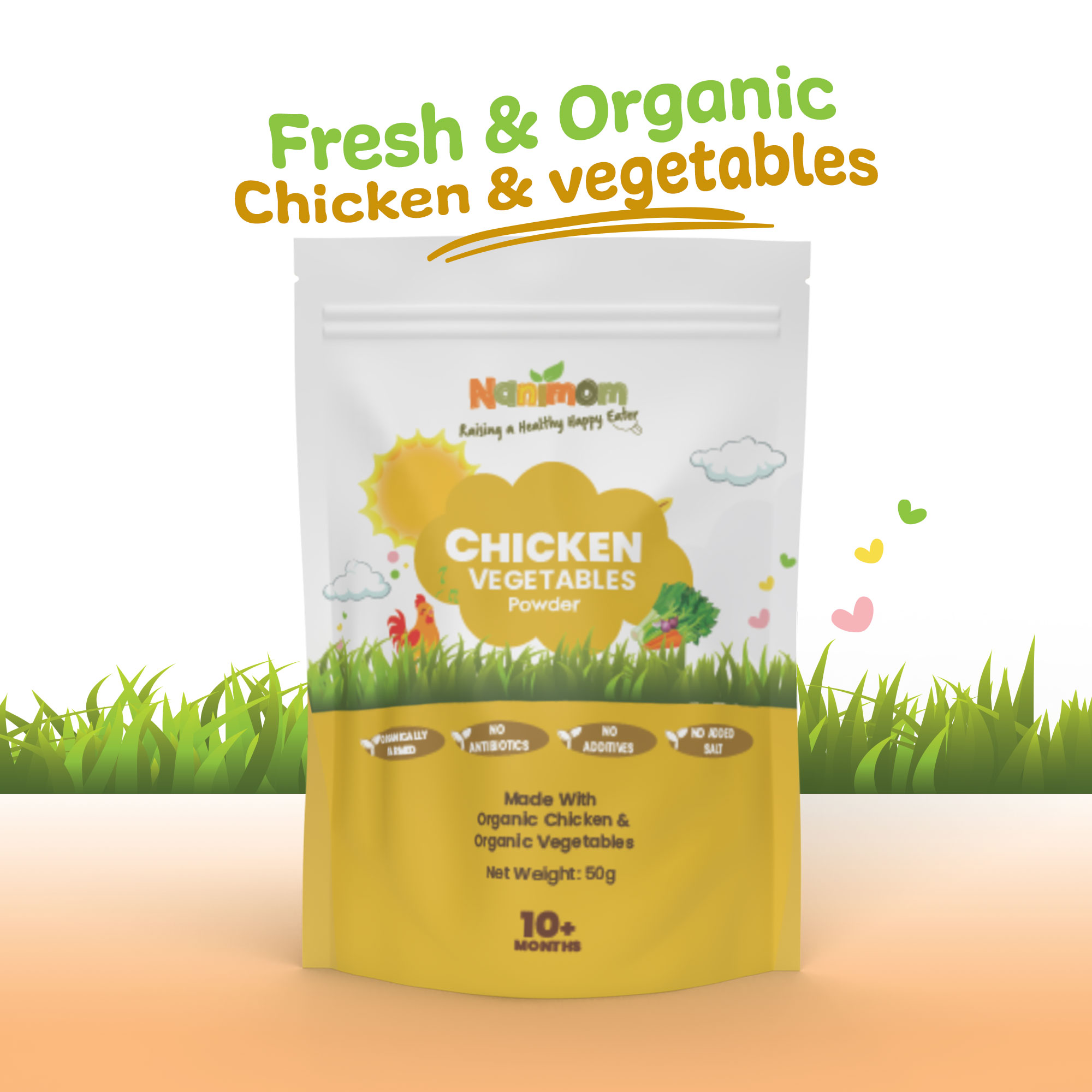 Nanimom Chicken Vegetables Powder  (Halal Chicken)